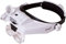 Levenhuk Zeno Vizor HR6 USB Wiederaufladbare Kopfbandlupe – Leichte Freihändige Lupenbrille Set mit Stirnband, LED Licht und 5 Austauschbaren Linsen mit 1x, 1.5X, 2X, 2.5X, 3.5X, 8X Vergrößerung