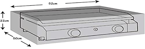 WERKA PRO Housse de Protection pour plancha à gaz 52x50x22cm