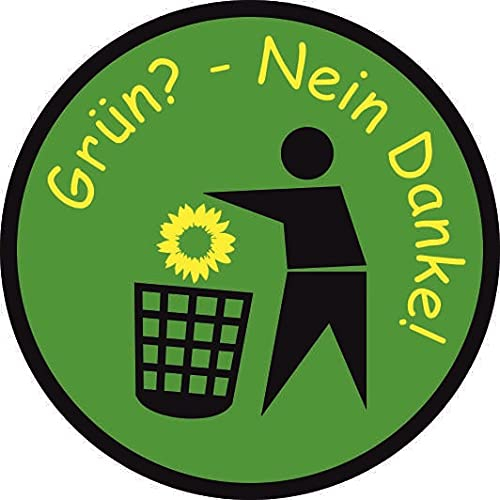U24 Aufkleber Grün - Nein Danke Autoaufkleber Sticker Konturschnitt