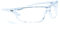 Riley Fresna Metal-Free Sports Style Safety Glasses Wide Vision Protective Eyewear (Clear Lens)