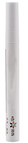 1 vit permanent bilddäck-metallstift-märkpenna