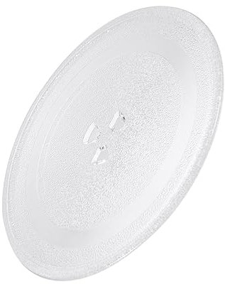 UTHCLO Plato de Vidrio para Microondas de Repuesto Giratorio Accesorio Resistente y de Limpiar Compatible con Microondas de Base Forma