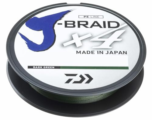 Daiwa Adult J-Braid X4E String Dark Green 0.15mm