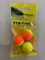 FTM Unisex – Erwachsene 10C8070369C10 Trout Piloten rund orange/gelb-3 Pilotposen zum Forellenangeln, Bissanzeiger zum Angeln auf Forellen am Forellensee, Durchmesser:24mm, Bunt, Normal