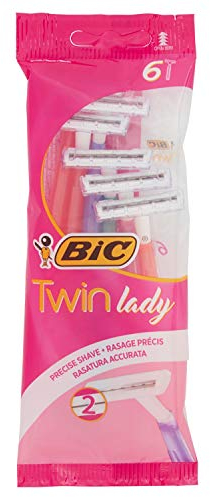 BIC Rasierer Twin Lady 6 Stück Einweg-Rasierer