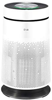 LG AS60GDWV0 - PURICARE 360 SINGLE, Purificador de aire 360º con filtro HEPA 13, Wifi, ThinQ, Ionizador Plasmaster, Sensor calidad del aire y gases y función Clean Booster, Color Blanco