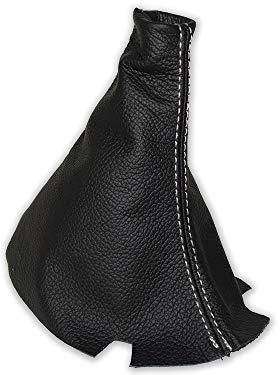 The Tuning-Shop 5 speed Gear Gaiter Compatible with Citroen C3 Picasso Leather White Stitching