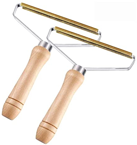 DKvee Lerkely Rasoirs Anti-Bouloches, 2 Pack, Décapant de Peluches, Brosse Manuel Anti Poil, Machine Manuelle de Rasoir de Vêtements pour Vêtements Coat, Wool Sweater et Carpet