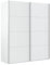 HOMN LIVING Armario ropero Aline 2 Puertas correderas Color Blanco, 150 cm (Ancho) 60 cm (Profundo) 200 cm (Altura)