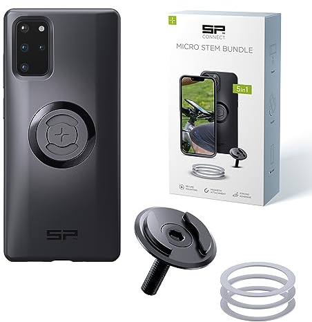 SP CONNECT Micro Stem Bundle | SPC+ | für Samsung S20+ Handy Halterung für den fahrradlenker | Smartphone Halterung Fahrrad | handyhalter