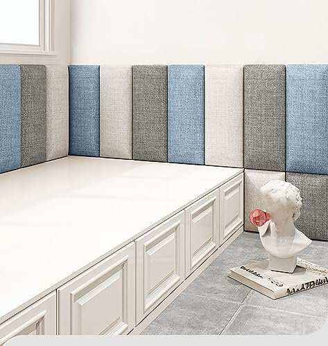 NEPHRA 3D Wall Panels Wandkissen Zum Aufhängen, Wandpaneele Selbstklebend Gepolstert, Wandpolster Selbstklebend für Kinderzimmer Kopfteil Bett 120 150 160 180 200cm (Farbe : F, Größe : 120cm)