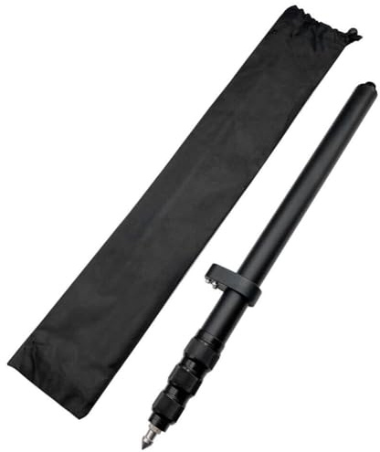 FACULX Mini poste de prisma de 20.47 a 59 pulgadas de aluminio Pole Knob Lock Extensible Heavy Duty Land Topografía Herramienta para Total Station GPS RTK Rod