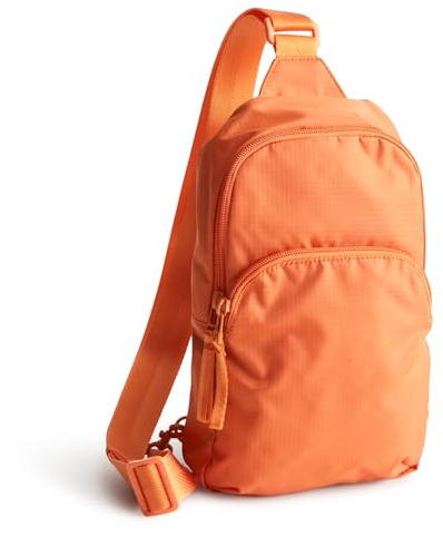 Vera Bradley Mochila Lorman Sling de poliéster Ripstop para mujer, Koi Naranja, Talla única