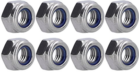 Marhynchus Contratuerca de Acero Inoxidable, 100 Piezas M3 - Nutor de Bloqueo de Inserción de Nailon Juego de Sujetadores de Mantenimiento de Acero Inoxidable Contratuerca, Tuercas