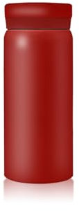 Boziee Piccola bottiglia termica in acciaio inox, 200 ml/300 ml, senza BPA, isolata sottovuoto, mini thermos (rosso, 200 ML)