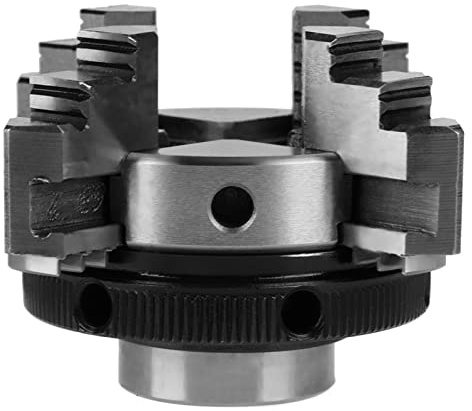 Mandrino Manuale per Tornio con Attacco Filettato M14 Reversibile Autocentrante a 4 Griffe 50 Mm K02-50, Accessorio Multifunzionale per Uso Domestico