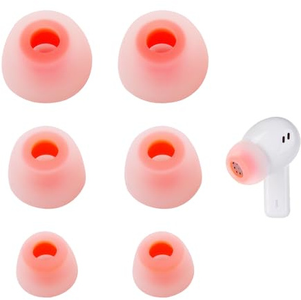 6PCS Embouts en Silicone pour JBL 230 NC TWS / T230NC, Embouts de Rechange en Silicone, Remplacement Confortable en 3 Tailles Embouts D'éCouteurs Intra-Auriculaires, l’Isolation Acoustique et Confort