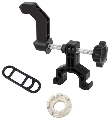 Attrezzo di regolazione per cerchioni di bicicletta, con chiave a raggi, ruota portatile per bicicletta Truing Stand Bike, supporto di centraggio per ruote di bicicletta, per stringere con precisione