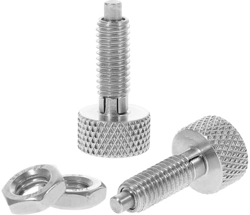 TOVINANNA 2 pièces Goupilles de Serrage Inoxydables à Ressort avec Poignée Moletée Goupilles Verrouillage Automatique pour Boîtes à Outils Moulages et Équipements Industriels