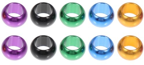 TOVINANNA 10 Piezas de Anillos de Aluminio para Patas de Palomas y Pollos, Bandas para Patas de Pájaros Separar Nidadas y Mantener Razas Distintas