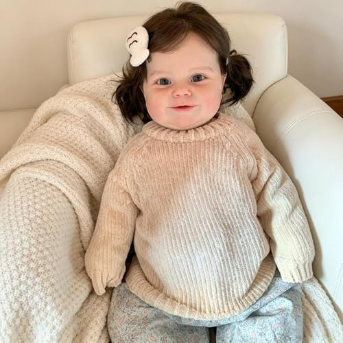 RXDOLL 50 cm (20 tum) silikon reborn babydockor helkropp vinyl flicka, realistiska nyfödda babydockor som ser riktiga ut, verklighetstrogen baby nyfödd docka anatomiskt korrekt babydocka för flickor
