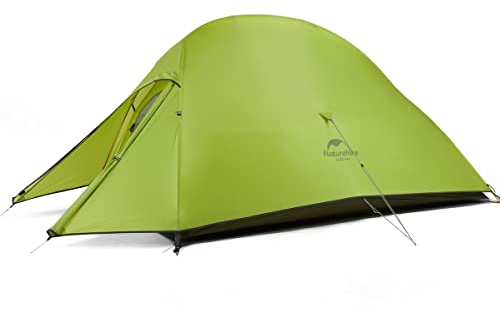 Naturehike Cloud-Up 2 Tenda da Campeggio 2 Persone 3-4 Stagioni Tenda Zaino Leggera(Aggiornare Verde Chiaro 20D)