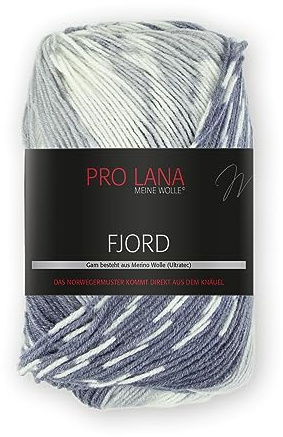 Fjord - Pro Lana - Wolle - Norwegermuster - Handstrickgarn - 70 Prozent Schurwolle - 30 Prozent Polyacryl - Lauflänge ca. 350 m/ 100g (91)
