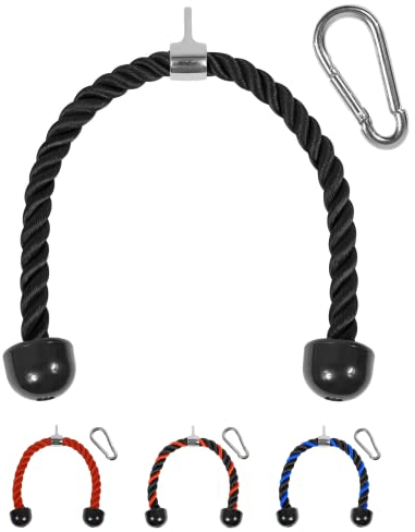 Yes4All Z6BK Corde à triceps, 91.4 cm - Noir