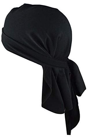 Pañuelo, Gorro Hip-Hop Sedoso de Durag Gorra Pirata de Cola Larga Gorro de Quimio Elástico Alto Gorra para El Sol Gorro de Turbante Sombrero para La Cabeza