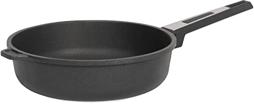 SKK große Guss Hochrand-Bratpfanne Ø 28 cm - ohne Induktion - Antihaft beschichtete Schmor-Pfanne mit hohem Rand - Made in Germany