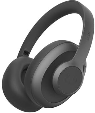 Fresh 'n Rebel Clam Ace Casque Bluetooth Supra-Auriculaire avec Réduction de Bruit Active Hybride, sans Fil, 60h d'autonomie, avec Microphone ENC, Charge Rapide, Réduction du Bruit du Vent (Noir)
