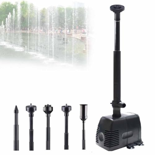 Langlebige, vielseitige, einstellbare Springbrunnenpumpe, Teichluftpumpe, Belüfter, Bubbler for Gartenwasserfälle, drei Modi, Wasserbrunnenpumpe, einstellbarer Durchfluss for Aquarien-Hydrokultur-Wass