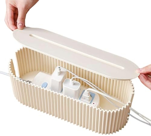 Kabelbox, Kabelmanagement Boxen | Kabel Organizer-Box Zum Verbergen Von Steckdosenleisten | Kabel Organizer Box, Tragbare Kabel Organizer Schreibtisch, Kabelmanagement Box