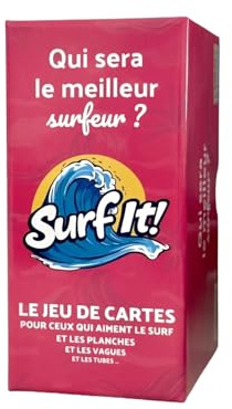 Surf It! - Jeu de Cartes Surf Original pour Surfeur et Surfeuse – Idée Cadeau Fun pour Amateurs de Vague et de Plage