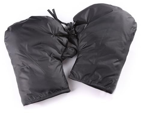 YUGSHNKFC Kids Winter Electric Motorcycle Gloves, Warm Mittens Thickened Handlebar Gloves Windproof Waterproof Scooter Handmuff Warm