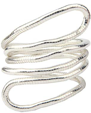 Collana a serpente pieghevole, flessibile, multiuso, gioiello alla moda, regalo per donne e di compleanno, Acciaio inossidabile