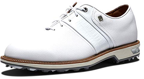FootJoy 53908120W Men's Premiere Series Packard Golf Shoe, 12 UK Wide, White/White