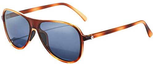 Aviator Sunglasses in Large Size by Sunski, Caramel Midnight, L