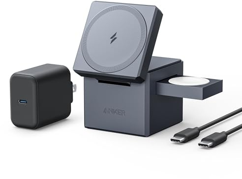 Anker 3-in-1 Cube MagSafe Compatible 15W Foldable Charging Station