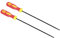 PATIKIL Motosierra Cadena Afilado Lima, 2 Paquete 5/32 Pulgadas (4,0mm) Redonda Cadena Sierra Afilador Lima con Plástico Mango para Motosierra, Rojo Amarillo