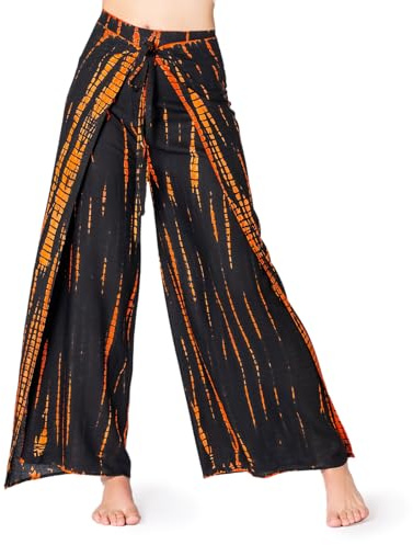 PANASIAM Sunshine Pants TieDy, Black Orange, M