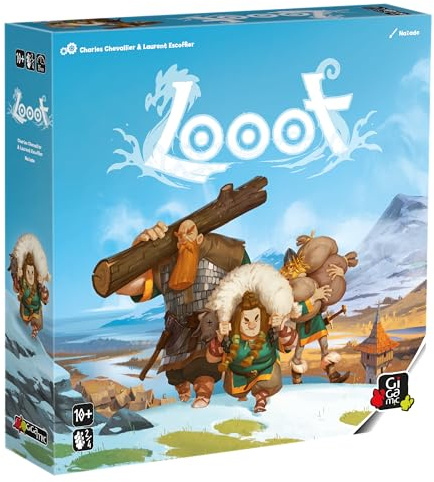 Gigamic - LOOOT - Jeu de stratégie Familial - Dès 10 Ans, [Inf] Tons Naturels (Marron, Gris, Bleu, Vert)