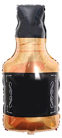 Reusable Whisky Bottle Foil Balloon Fun Party Decor for Birthday Celebration and Events