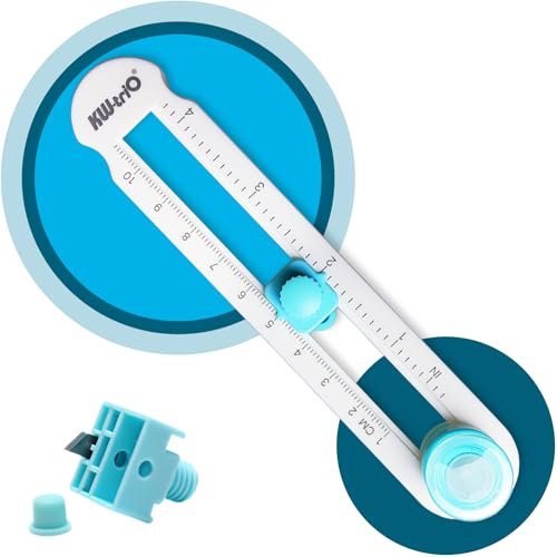 Coupeur De Papier Circulaire,2-20 Cm Coupeur De Cercle,Cutter Rotatif Decoupe Papier,Coupe Papier Circulaire Réglable Pour Papier D'impression,Papier Laminé,Papier Kraft,Diamètre Réglable