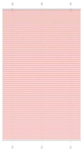 vidaXL Estor Plisado Rosa 120x200 cm Tela Ancho 119,4 cm Poliéster, Estor Plisado para Ventana, Estor Plisado para Ventana, Estor Tipo acordeón para Ventana