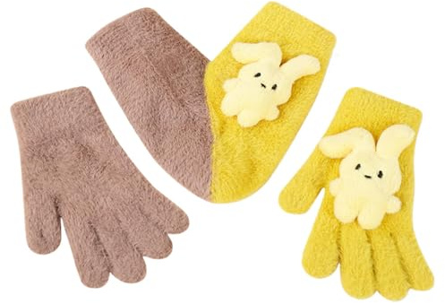 Teksome Pareja tomados de la mano guantes, guantes cálidos de invierno | Guantes cálidos para parejas | Manoplas para parejas de Navidad, guantes de amor tomados de la mano, guantes de pareja para