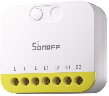 Interrupteur intelligent SONOFF MINI DUO-L Zigbee – Pas de fil neutre, Zigbee 3.0, Double canal, Conception compacte, Fonctionne avec Alexa, Google Home