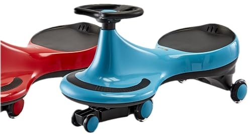 Swingcar, veicolo antiscivolo per bambini, per interni ed esterni, adatto per auto oscillante, con ruote a LED, gravitity Rideon, veicolo senza pedali, auto giocattolo Wiggle Car