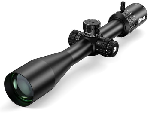 Paike Cannocchiale da puntamento HD 6-24x50 SFIR con Primo Piano focale e Ottica illuminata Rossa