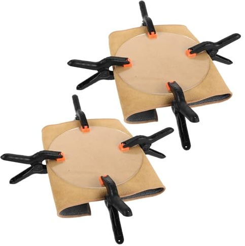 Operitacx Kit de Nettoyage pour Cartes à Collectionner 1 Kit Outils de Lissage, Disques Transparents, Tampons de Nettoyage et Pinces, pour Restauration et Entretien des Cartes de Sport,